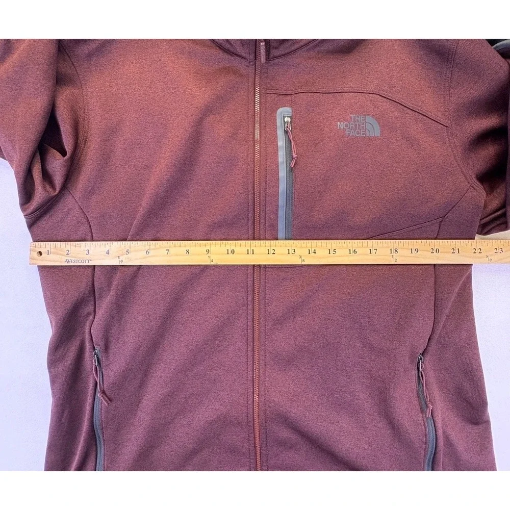 The North Face Mens XL CanyonLands Full Zip Fleece Jacket Burgundy Gorpcore Fall